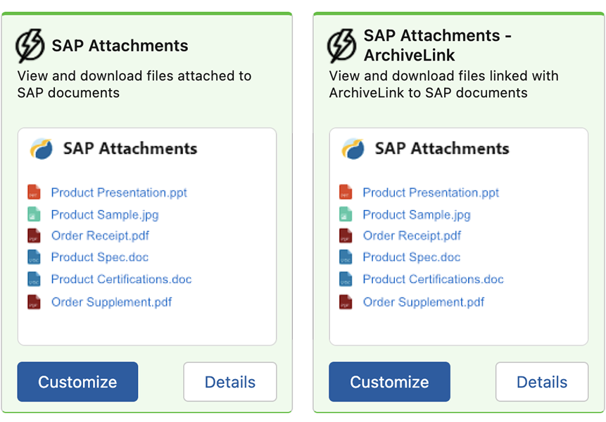 The attachment components in the Overcast Component Library